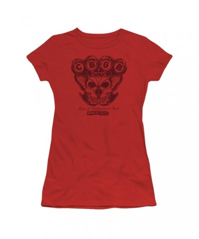 Cbgb Juniors Shirt | MOTH SKULL Juniors T Shirt $6.40 Shirts