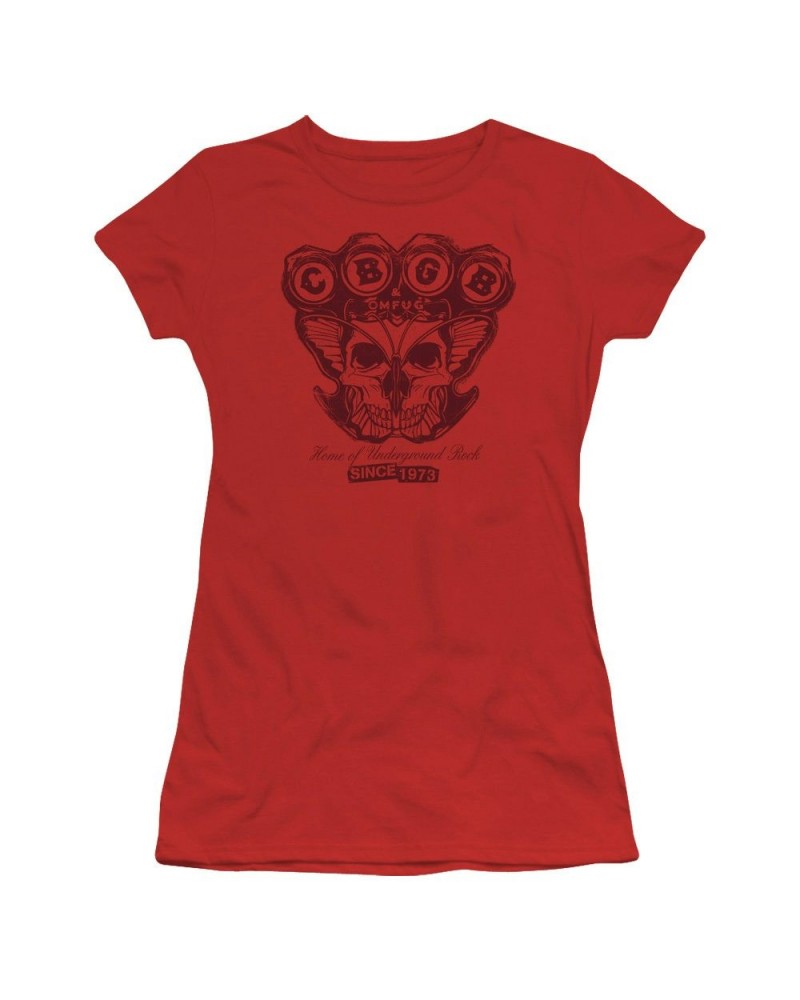 Cbgb Juniors Shirt | MOTH SKULL Juniors T Shirt $6.40 Shirts