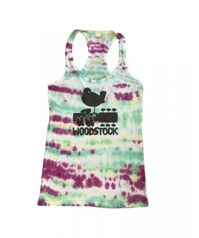 Woodstock Women's Tie-Dye Logo Tank Top $13.20 Shirts