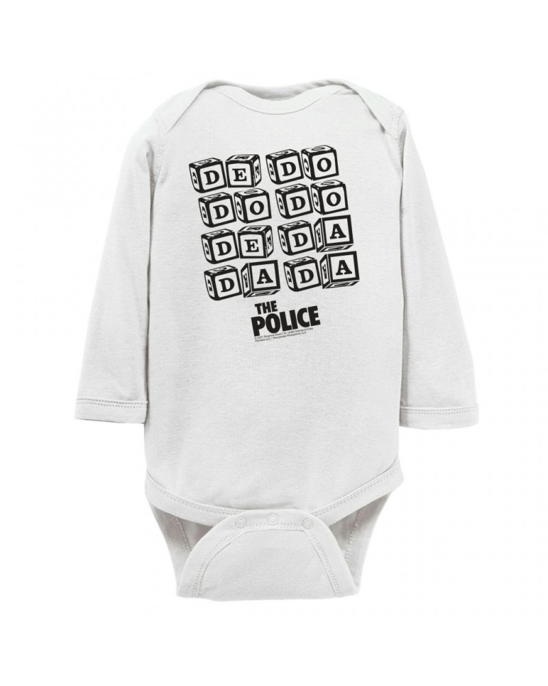 The Police Long Sleeve Bodysuit | De Do Do Do Building Blocks Bodysuit $11.42 Shirts