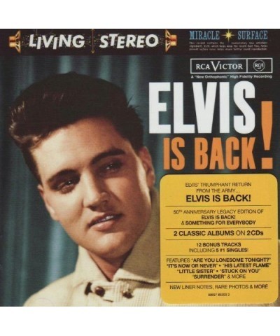 Elvis Presley IS BACK: LEGACY EDITION CD $7.41 CD