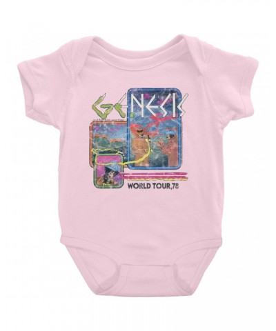 Genesis Baby Short Sleeve Bodysuit | And Then There Were Three '78 World Tour Distressed Bodysuit $8.78 Kids