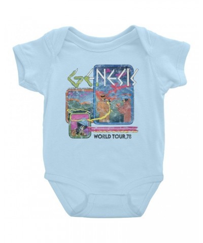 Genesis Baby Short Sleeve Bodysuit | And Then There Were Three '78 World Tour Distressed Bodysuit $8.78 Kids