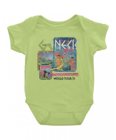 Genesis Baby Short Sleeve Bodysuit | And Then There Were Three '78 World Tour Distressed Bodysuit $8.78 Kids