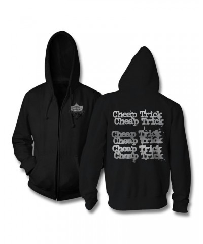 Cheap Trick Badge Zip Up Hoodie $20.70 Sweatshirts