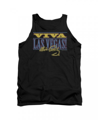 Elvis Presley Tank Top | VIVA LAS VEGAS Sleeveless Shirt $8.28 Shirts