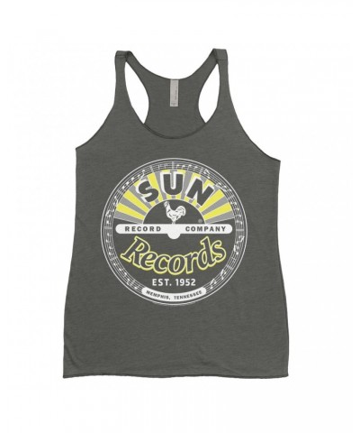 Sun Records Ladies' Tank Top | Sunshine Yellow 1952 Logo Shirt $13.61 Shirts