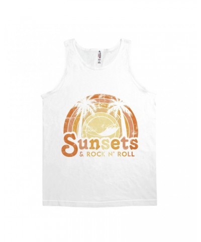 Music Life - Rock N’ Roll Music Life Unisex Tank Top | Sunsets & Rock n’ Roll Distressed Music Life Shirt $11.23 Shirts