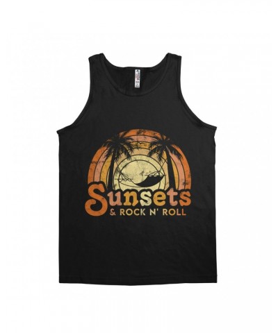 Music Life - Rock N’ Roll Music Life Unisex Tank Top | Sunsets & Rock n’ Roll Distressed Music Life Shirt $11.23 Shirts