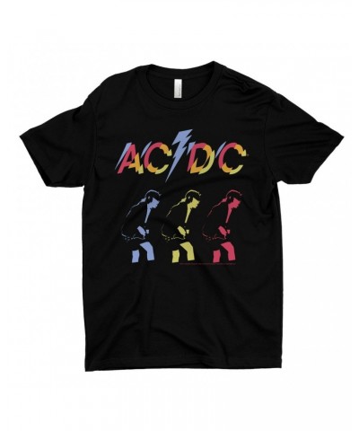 AC/DC T-Shirt | Angus Young Triple Color Concert Image Shirt $7.73 Shirts