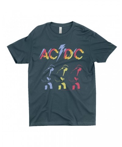 AC/DC T-Shirt | Angus Young Triple Color Concert Image Shirt $7.73 Shirts