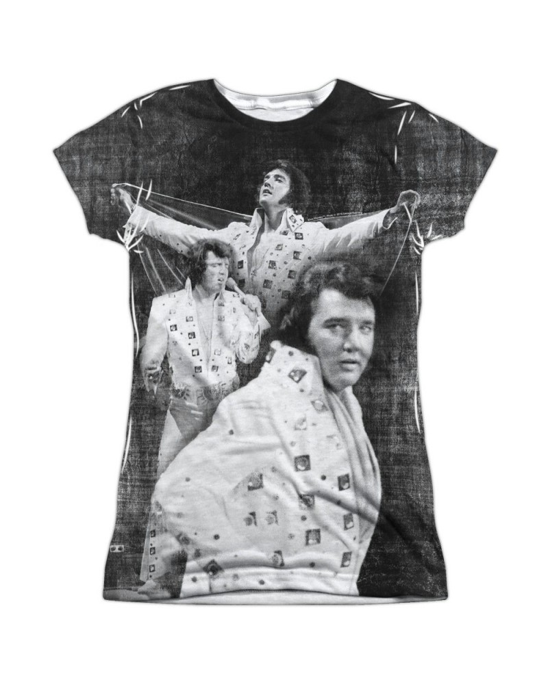 Elvis Presley Junior's T Shirt | LEGENDARY PERFORMANCE Sublimated Tee $9.12 Shirts