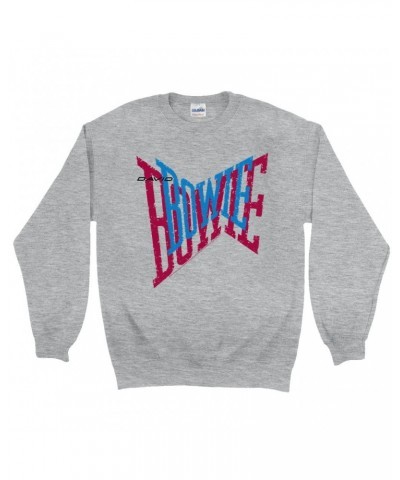 David Bowie Sweatshirt | Double Logo Sweatshirt $16.78 Sweatshirts