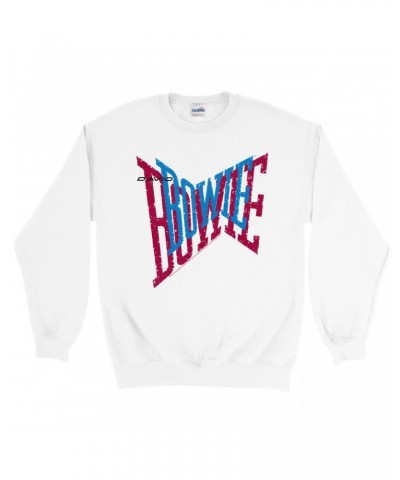 David Bowie Sweatshirt | Double Logo Sweatshirt $16.78 Sweatshirts