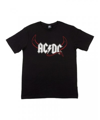 AC/DC Logo with Devil Horns Black T-shirt $7.50 Shirts