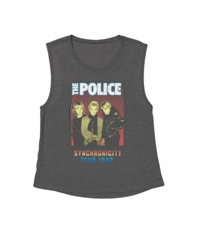 The Police Ladies' Muscle Tank Top | Synchronicity Tour 1983 Shirt $13.51 Shirts