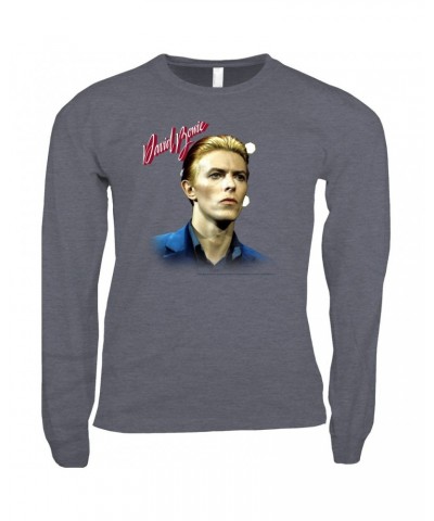 David Bowie Long Sleeve Shirt | The Man Who Fell To Earth Album Photo Shirt $14.98 Shirts