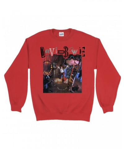 David Bowie Sweatshirt | Never Let Me Down Album Cover Sweatshirt $13.63 Sweatshirts