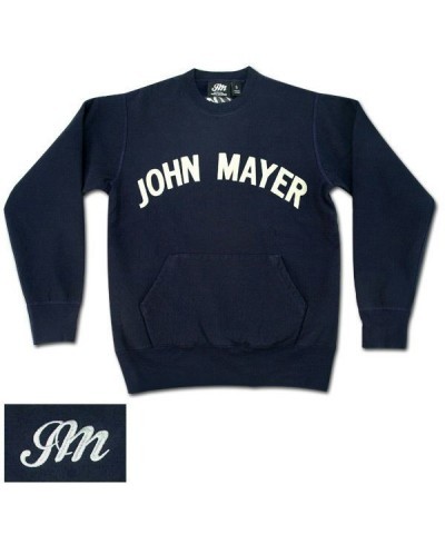 John Mayer Navy Crewneck Sweatshirt with Pocket $4.80 Sweatshirts