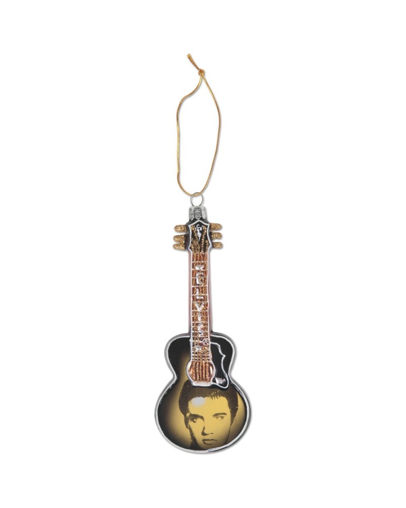 Elvis Presley Glass Face Guitar Ornament $1.99 Decor