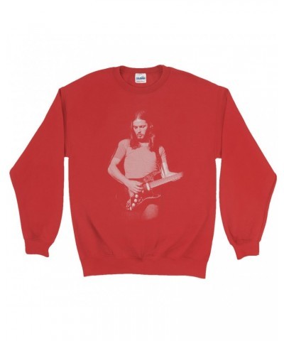 David Gilmour Sweatshirt | The Early Years Playing Guitar Sweatshirt $10.83 Sweatshirts