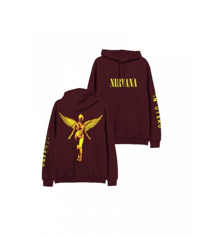 Nirvana In Utero Maroon Hoodie $34.30 Sweatshirts