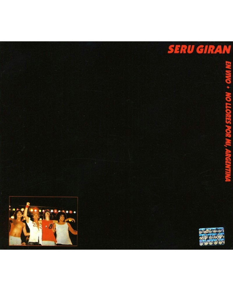 Serú Girán NO LLORES POR MI ARGENTINA CD $9.46 CD