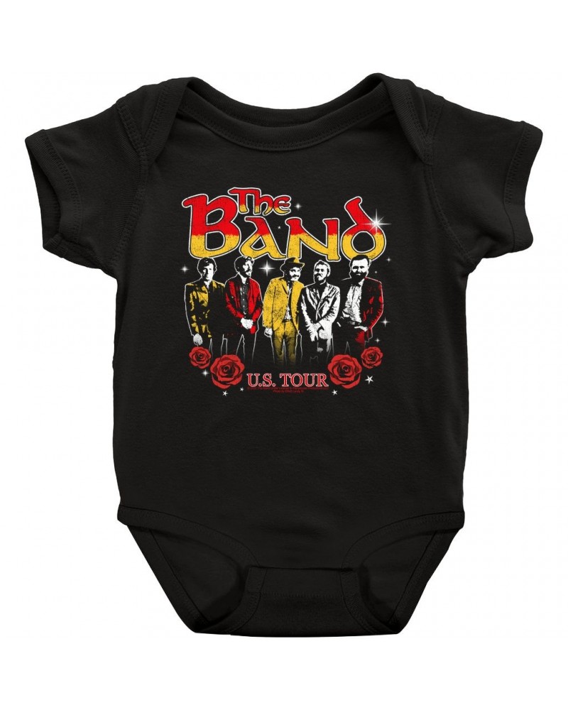 The Band Baby Short Sleeve Bodysuit | Retro U.S. Tour Distressed Bodysuit $8.18 Kids