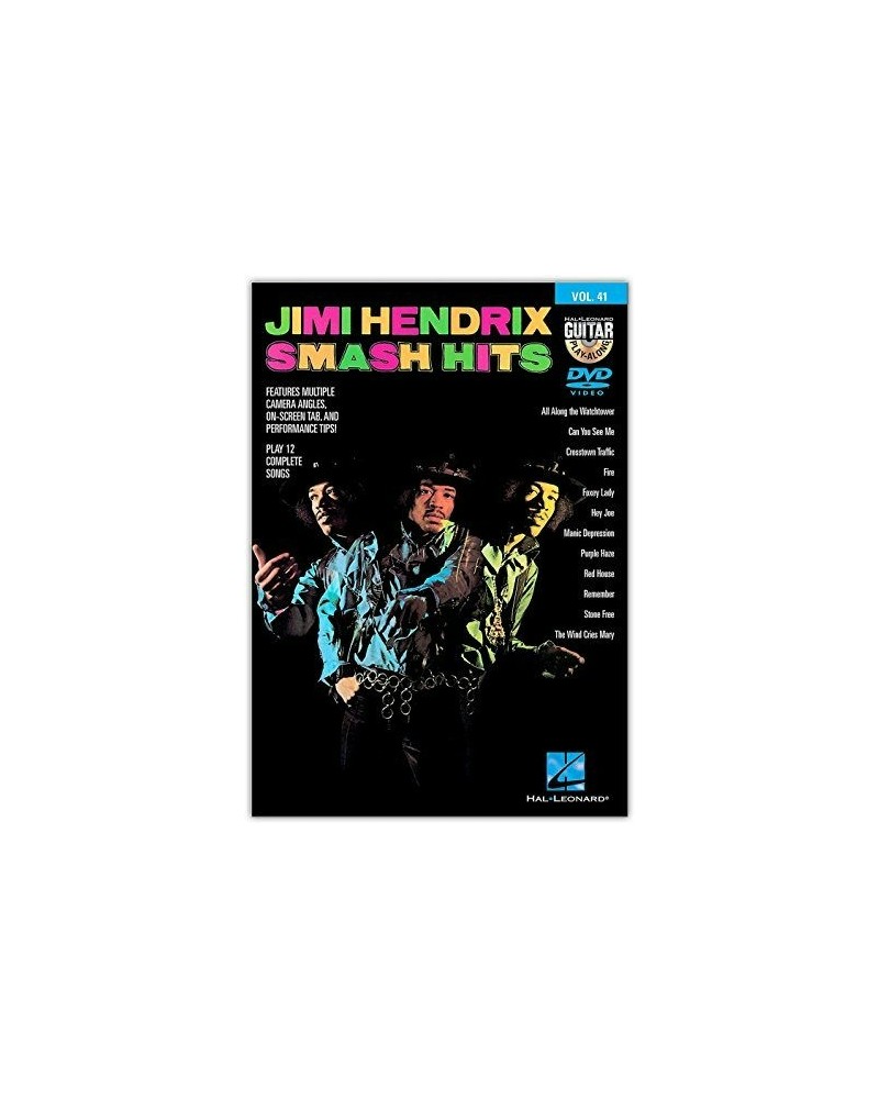 Jimi Hendrix SMASH HITS GUITAR PLAY ALONG 41 DVD $5.27 Videos