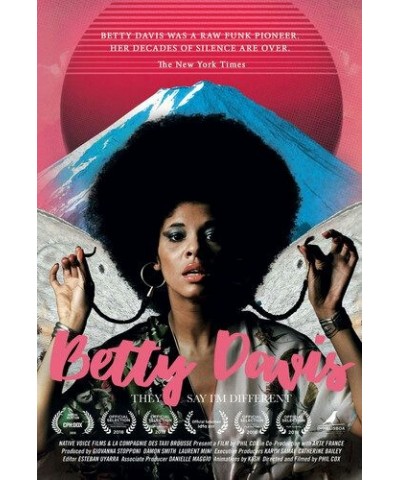 Betty Davis BETTY: THEY SAY I'M DIFFERENT DVD $6.30 Videos