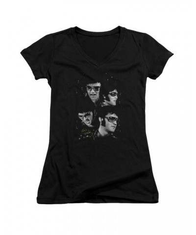 Elvis Presley Junior's V-Neck Shirt | FACES Junior's Tee $6.84 Shirts