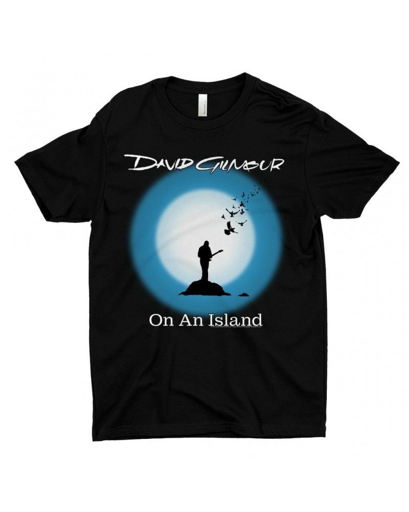 David Gilmour T-Shirt | On An Island Album Design Shirt $11.48 Shirts