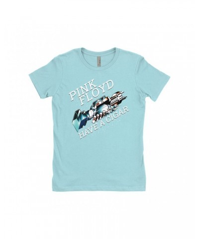 Pink Floyd Ladies' Boyfriend T-Shirt | Have A Cigar Color Album Art Design Shirt $12.23 Shirts