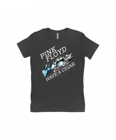 Pink Floyd Ladies' Boyfriend T-Shirt | Have A Cigar Color Album Art Design Shirt $12.23 Shirts