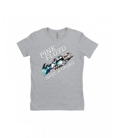 Pink Floyd Ladies' Boyfriend T-Shirt | Have A Cigar Color Album Art Design Shirt $12.23 Shirts