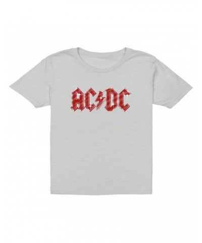 AC/DC Kids T-Shirt | Sparkle Red Logo Distressed Kids T-Shirt $10.73 Kids