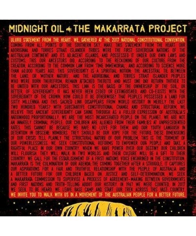 Midnight Oil MAKARRATA PROJECT Vinyl Record $12.30 Vinyl