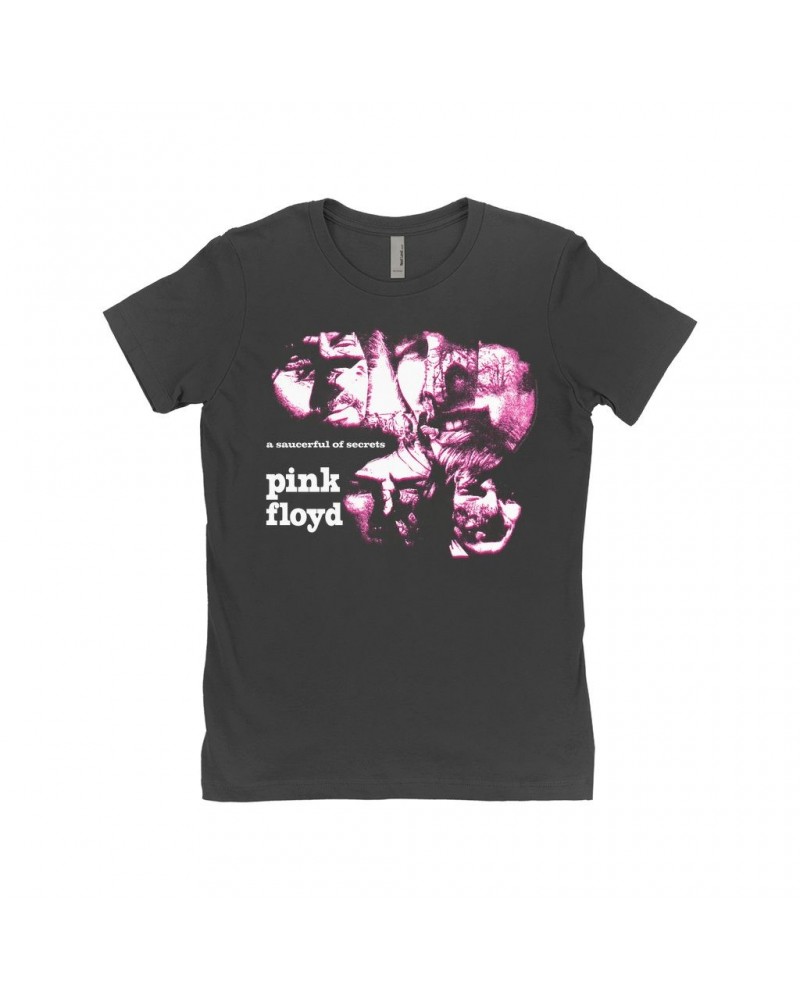 Pink Floyd Ladies' Boyfriend T-Shirt | A Saucerful Of Secrets Album Image Shirt $8.73 Shirts