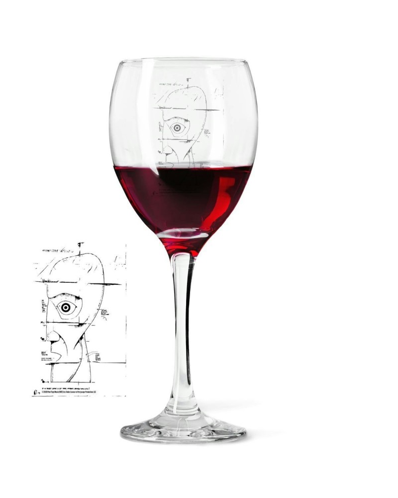 Pink Floyd Schematic Laser- Etched Wine Glass $5.40 Drinkware