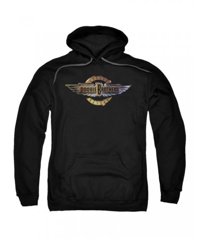 The Doobie Brothers Hoodie | BIKER LOGO Pull-Over Sweatshirt $13.65 Sweatshirts