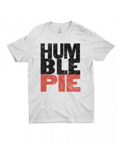 Humble Pie T-Shirt | Black Red Large Logo Distressed Shirt $12.23 Shirts