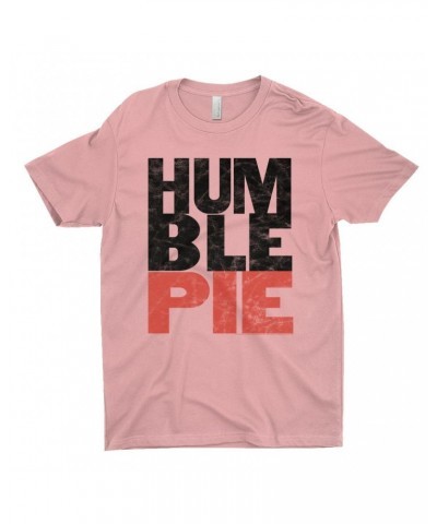 Humble Pie T-Shirt | Black Red Large Logo Distressed Shirt $12.23 Shirts