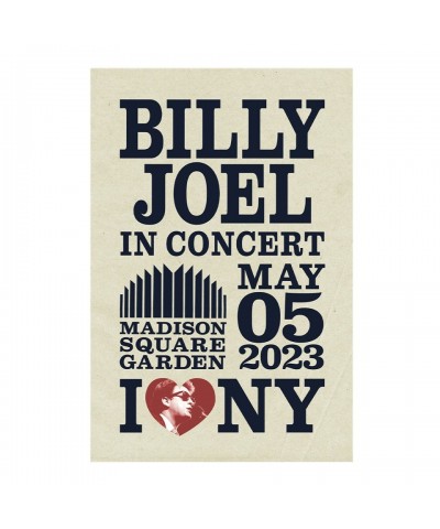 Billy Joel "5-5-23 New York NY MSG Event" Poster $7.35 Decor