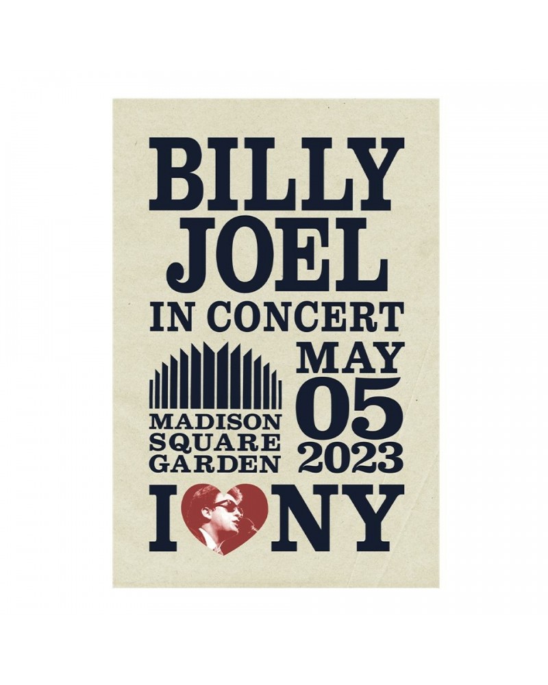 Billy Joel "5-5-23 New York NY MSG Event" Poster $7.35 Decor