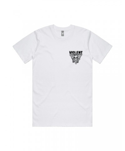 Violent Soho Blazin' Skull Tee (White) $9.25 Shirts