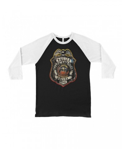 The Police 3/4 Sleeve Baseball Tee | North American Tour Badge Shirt $8.99 Shirts