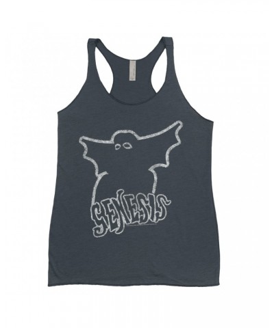 Genesis Ladies' Tank Top | Band Logo With Ghost Distressed Shirt $12.74 Shirts