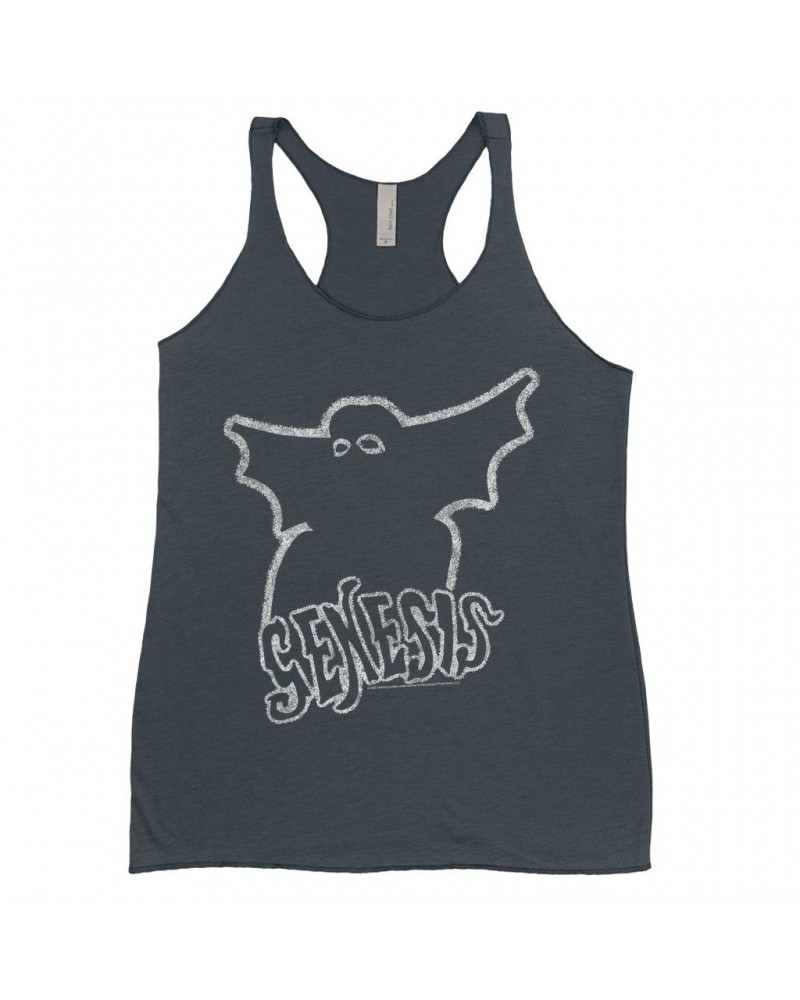 Genesis Ladies' Tank Top | Band Logo With Ghost Distressed Shirt $12.74 Shirts