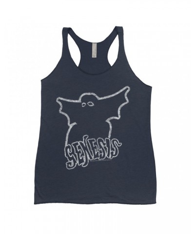 Genesis Ladies' Tank Top | Band Logo With Ghost Distressed Shirt $12.74 Shirts