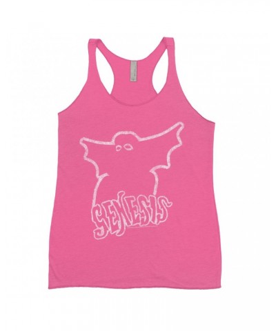 Genesis Ladies' Tank Top | Band Logo With Ghost Distressed Shirt $12.74 Shirts